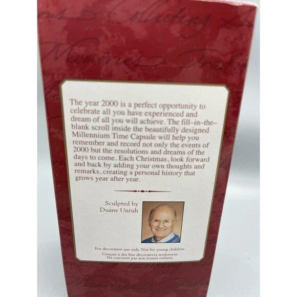 Hallmark Ornament 2000 Millennium Time Capsule Christmas Tree Keepsake Gift - Picture 4 of 4